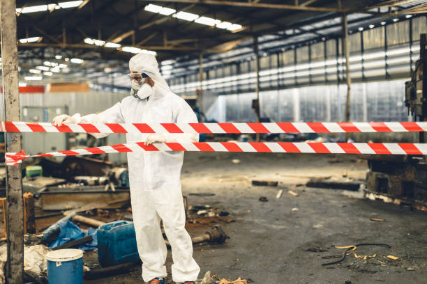 Professional Biohazard technician working in Flanders, NJ